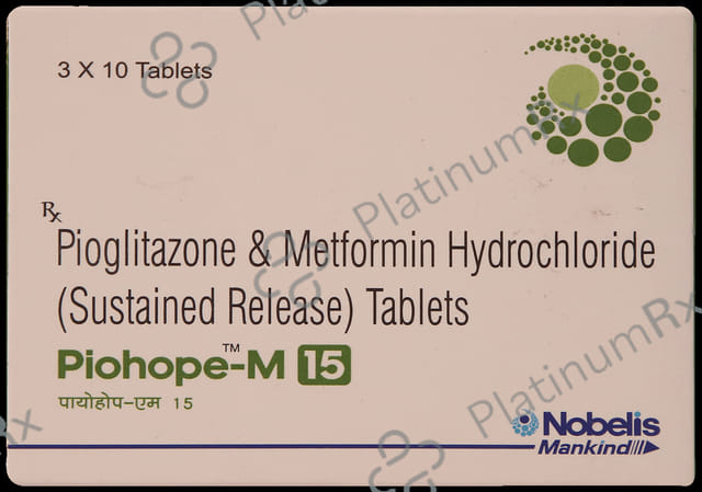 Piohope M 500/15mg Tablet SR 10s