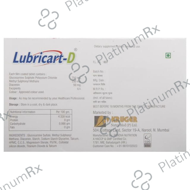 Lubricart-D Tablet