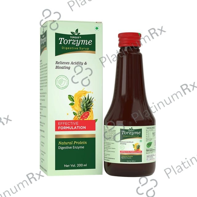 Torzyme Digestive Syrup Relieves Acidity & Bloating (200ml Each)