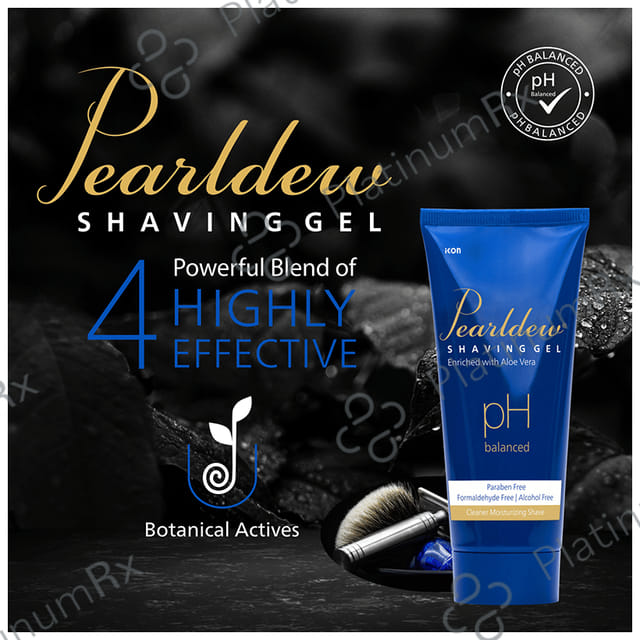 Pearldew PH Balanced Shaving Gel (100gm Each) 2 Tubes