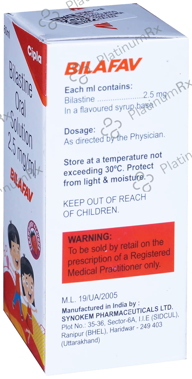 Bilafav Oral Solution Strawberry 60ml