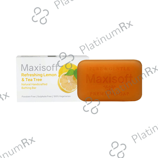 Maxisoft Refreshing Lemon & Tea Tree Bathing Bar (75gm Each) 1 units
