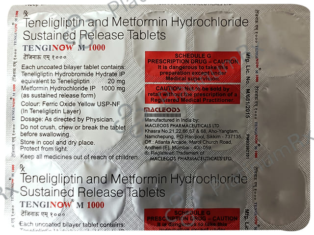 Tenginow M 1000/20mg Tablet SR 15s