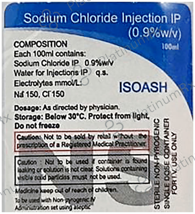Normal Saline 0.9% Infusion 100ml (Otsuka)