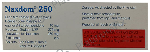 Naxdom 10/250mg Tablet 15s