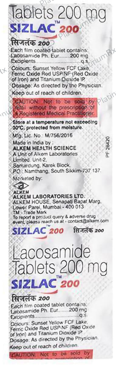 Sizlac 200mg Tablet 10s