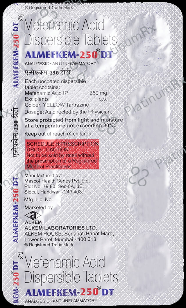 Almefkem 250mg Tablet