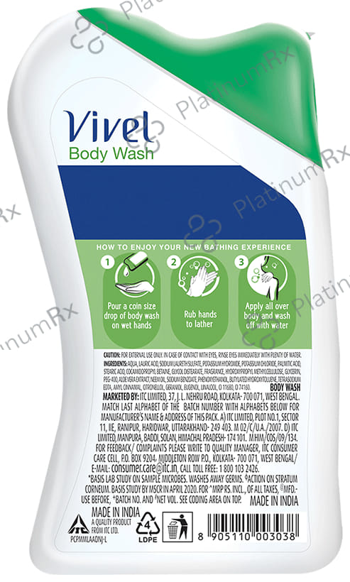 Vivel Neem Oil + Aloe Vera Body Wash 100 ml