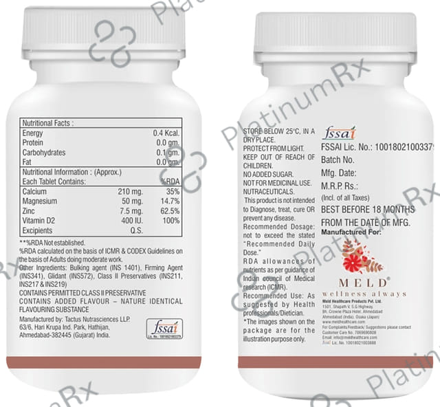 Meld wellness always Vitamin D 400IU Tablet 30s