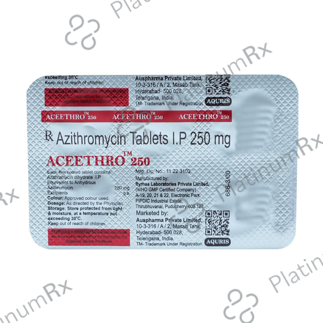 Aceethro 250mg Tablet 6s