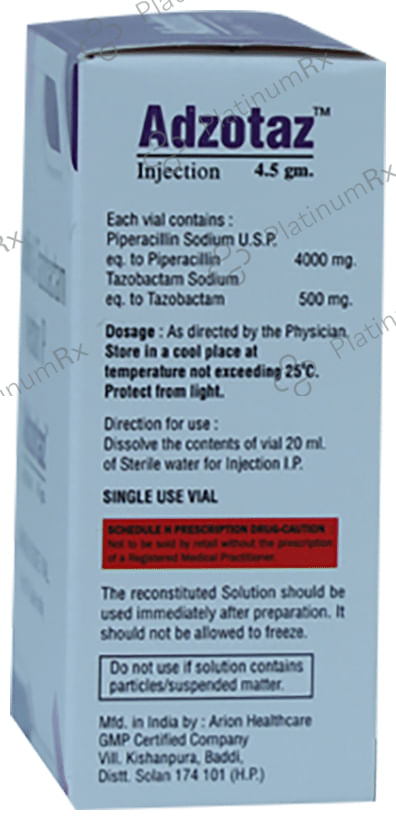 Adzotaz 4.5gm Injection 10ml