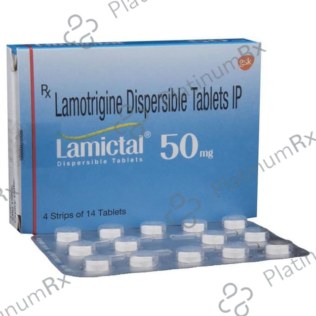 Lamictal 50mg Tablet DT 14s