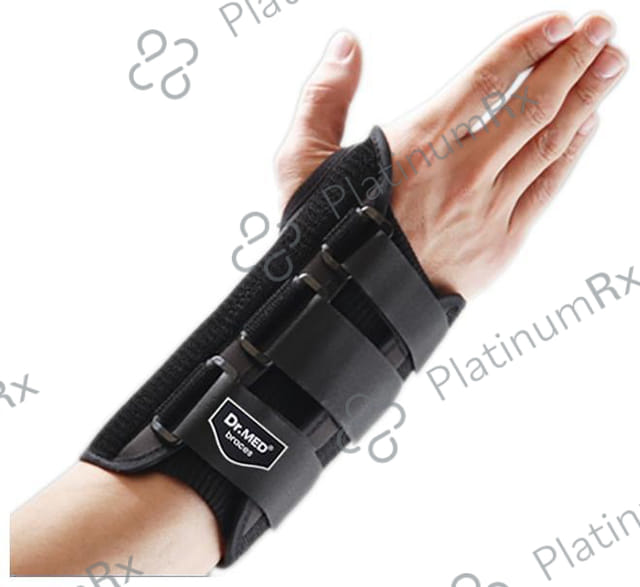 Dr MED Wrist Splint Standard DR-W021 Large Black Left