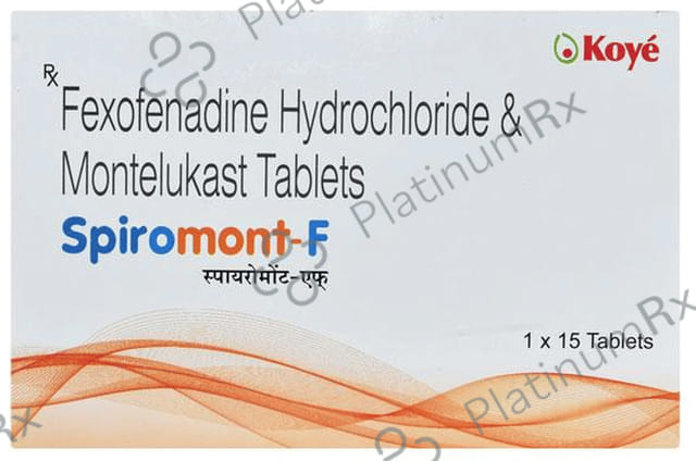 Spiromont F 120/10mg Tablet 15s