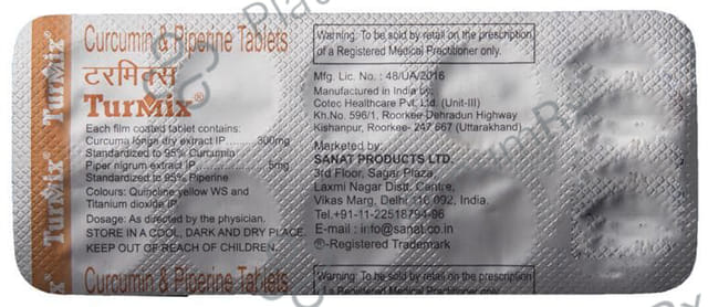 Turmix Curcumin & Piperine Tablet