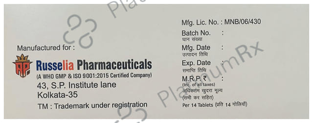 Sarlia 5/40mg AM Tablet 14s