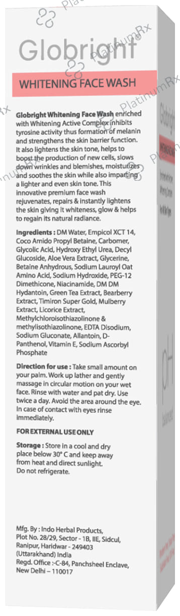 Globright Whitening Face Wash