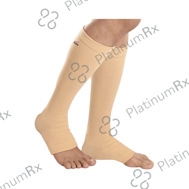 Tynor I 16 Compression Stocking Below Knee Open Toe Small