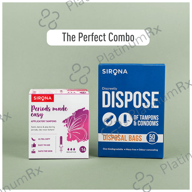 Sirona Premium Applicator Normal Flow Tampons 16s