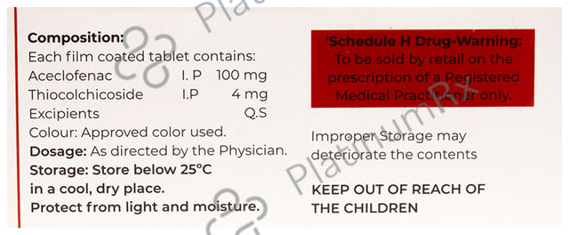 Acporeg TH 100/4mg Tablet 10s