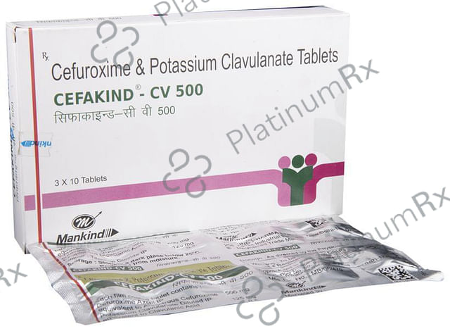 Cefakind CV 500/125mg Tablet 10s