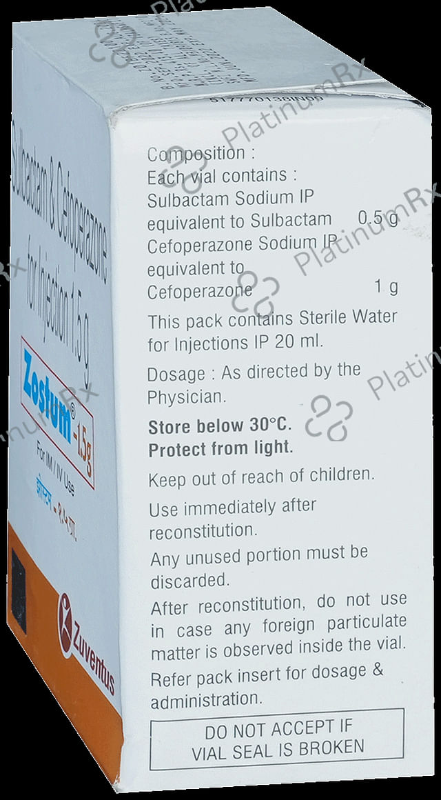 Zostum 1.5gm Injection 1s