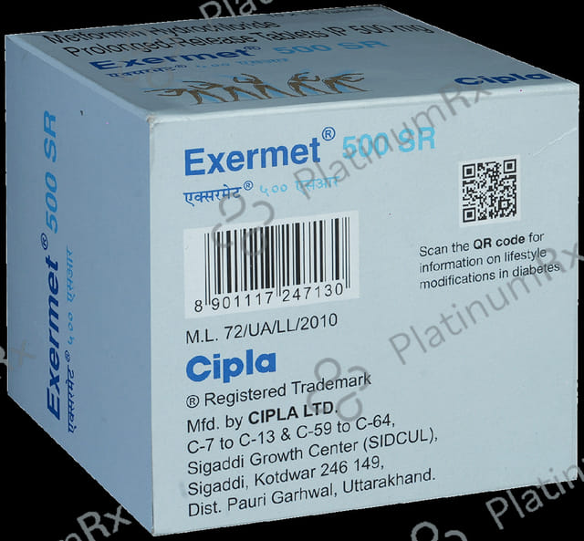 Exermet SR 500mg Tablet 15s