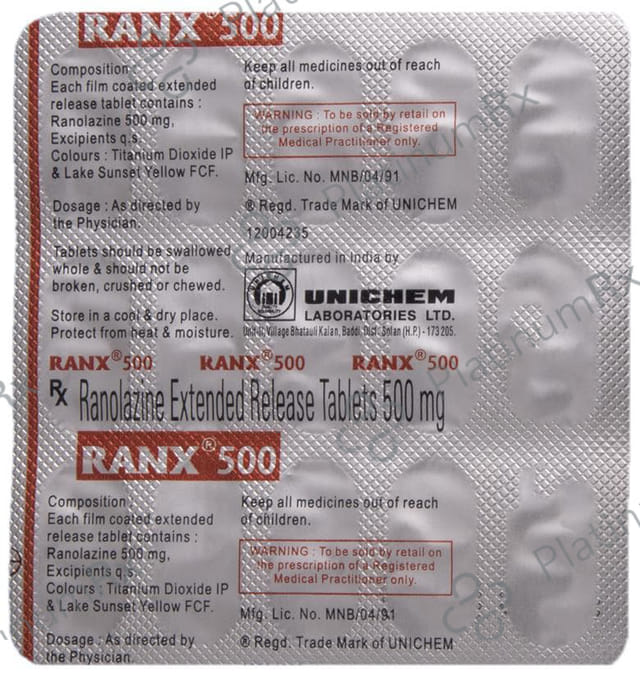 Ranx 500 Tablet ER 15s