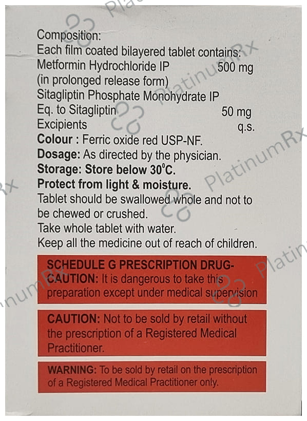 Glura M XR 500mg Tablet 15s