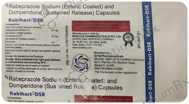 Rabihart DSR 30/20mg Capsule 10s