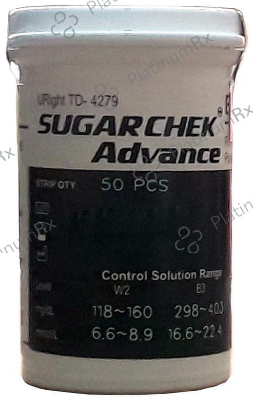 Sugarchek Advance Glucometer Test Strip 50 Test
