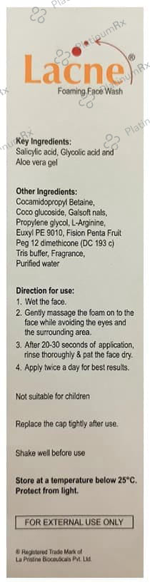 Lacne Foaming Face Wash 60ml