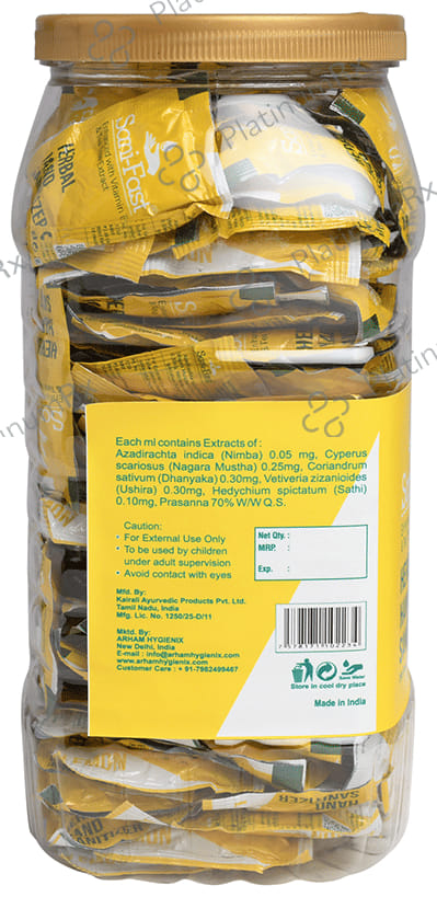 Sani-Fast Herbal Hand Sanitizer (1.5ml Each) Lemon 200 Sachets