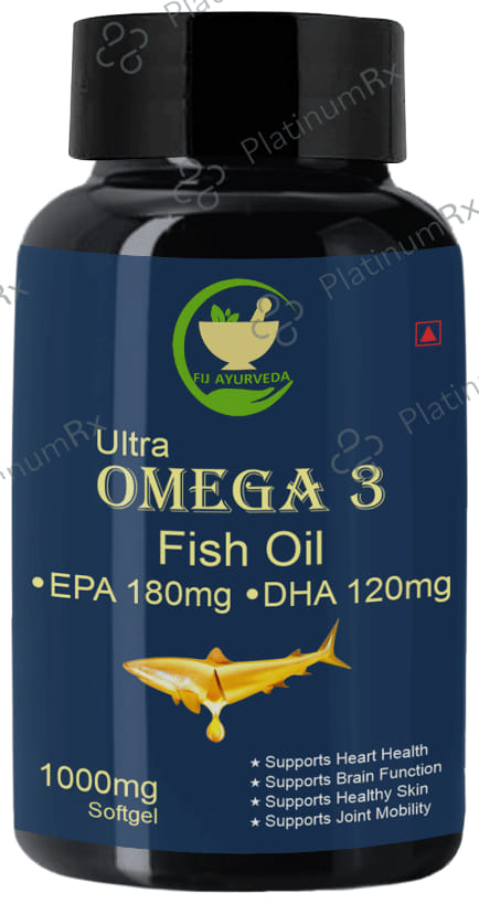 Fij Ayurveda Ultra Omega 3 Fish Oil 1000mg Softgel 60s
