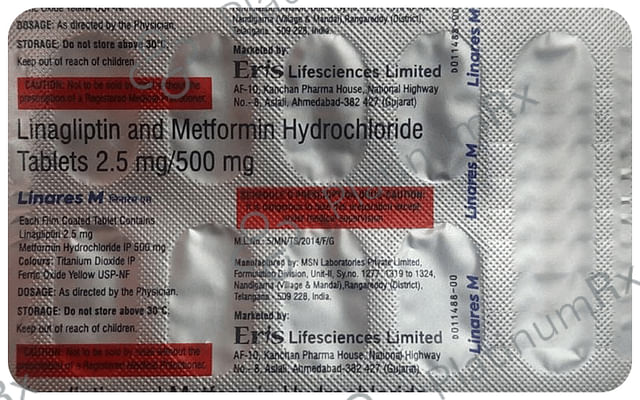 Linares M Tablet 2.5/500mg 10s