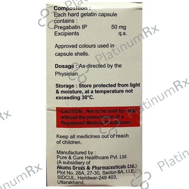 Gabafix 50mg Capsule 10s