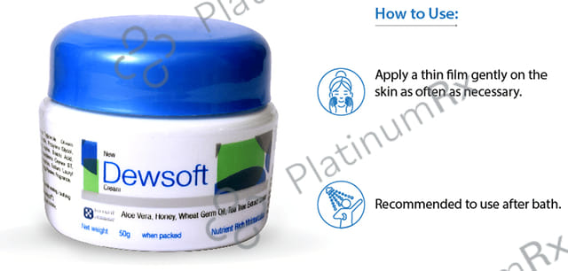 New Dewsoft Nutrient Rich Moisturiser Cream 50gm