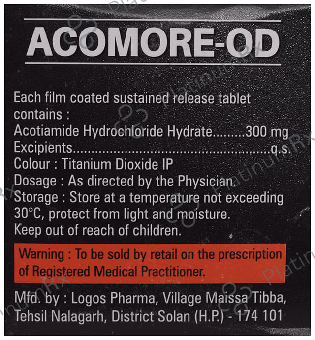 Acomore OD 300mg Tablet 10s