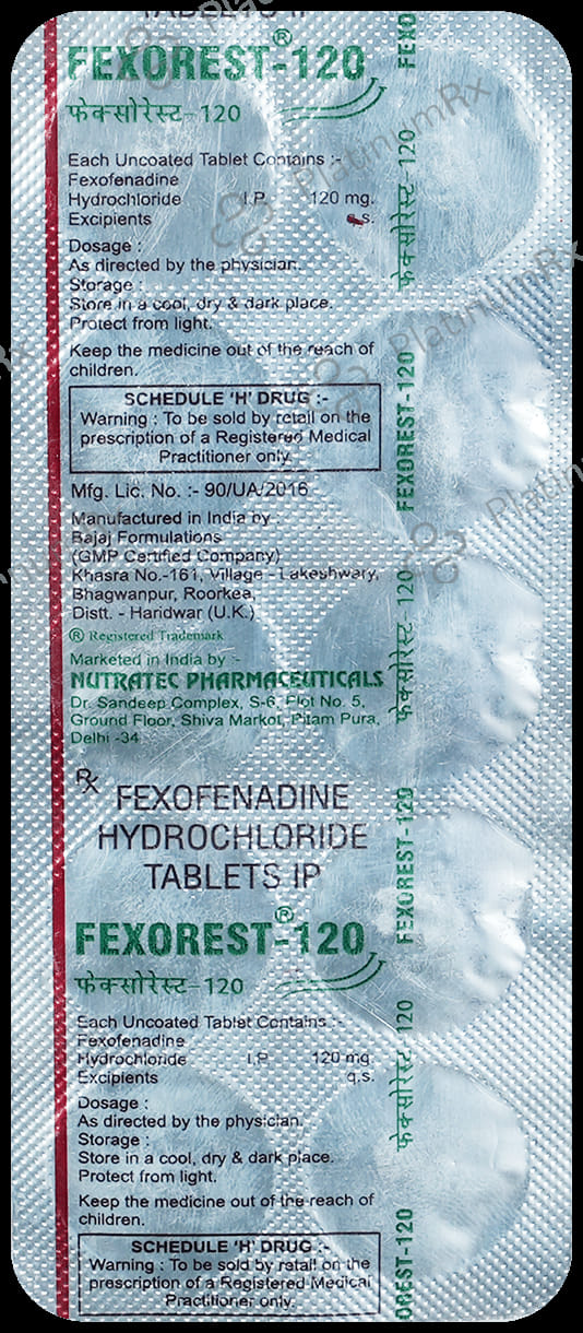 Fexorest 120mg Tablet