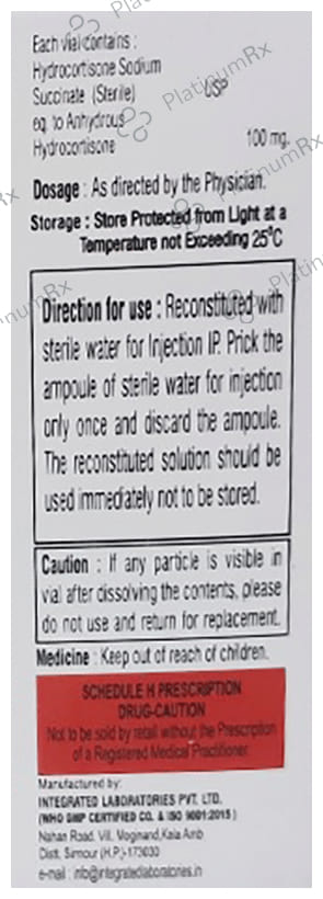 Cortivac 100mg Injection 1s
