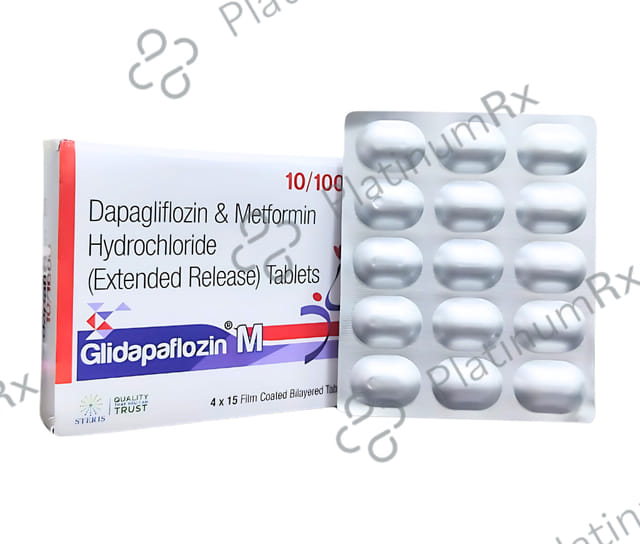 Glidapaflozin M 10/1000mg Tablet ER 15s