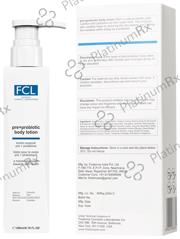 Fix Derma FCL Pre+ Probiotic Body Lotion 200ml