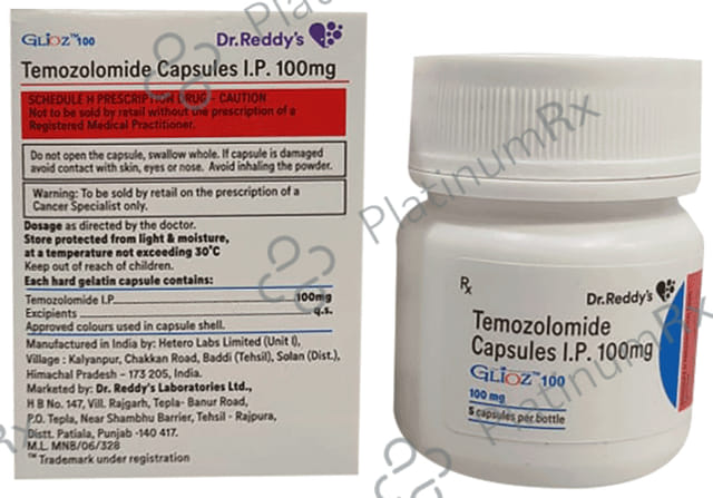 Glioz 100mg Capsule 5s