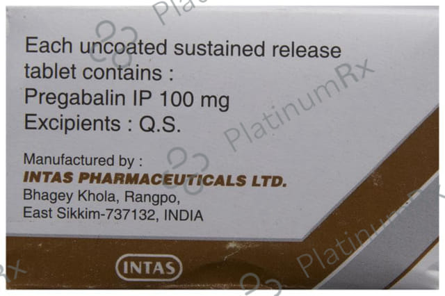 Pregabid OD 100mg Tablet SR 10s