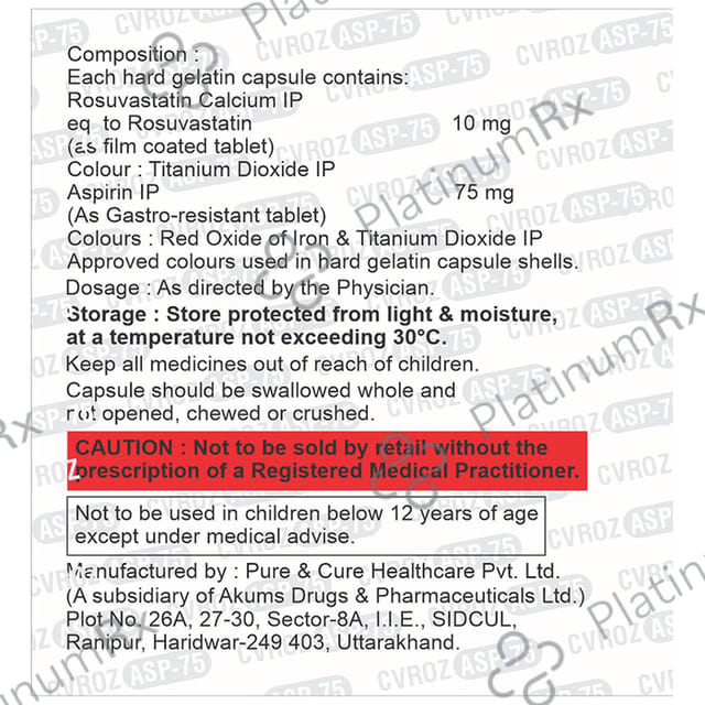 Cvroz ASP 75 Capsule