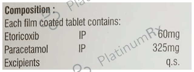Aspocox P 60mg/325mg Tablet