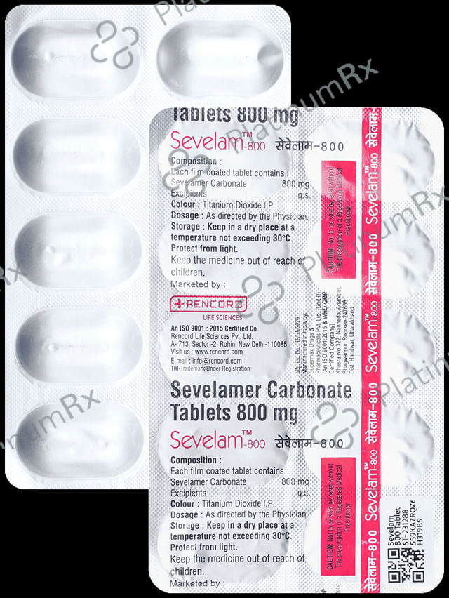 Sevelam 800 Tablet