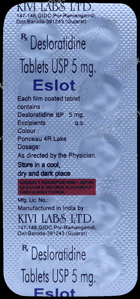 Eslot 5mg Tablet