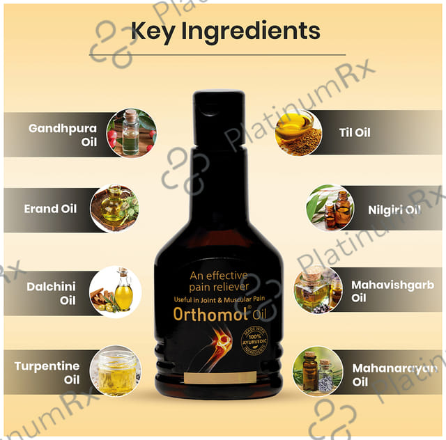 Orthomol An Effective Pain Reliever Oil (100ml Each) 1 Bottle