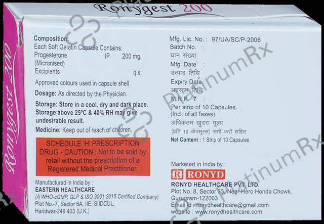 Ronygest 200mg Capsule